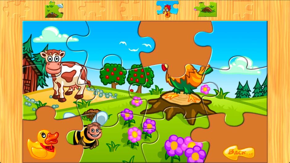 Animal Farm Jigsaw Games for Toddlers, Babys and Kids Screenshot
