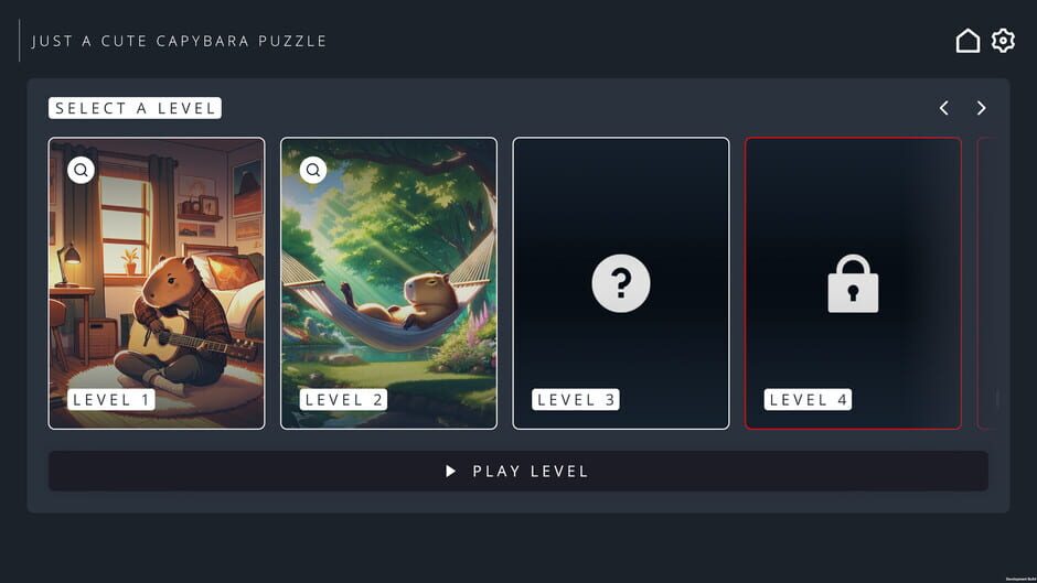 Just a Cute Capybara Puzzle Screenshot