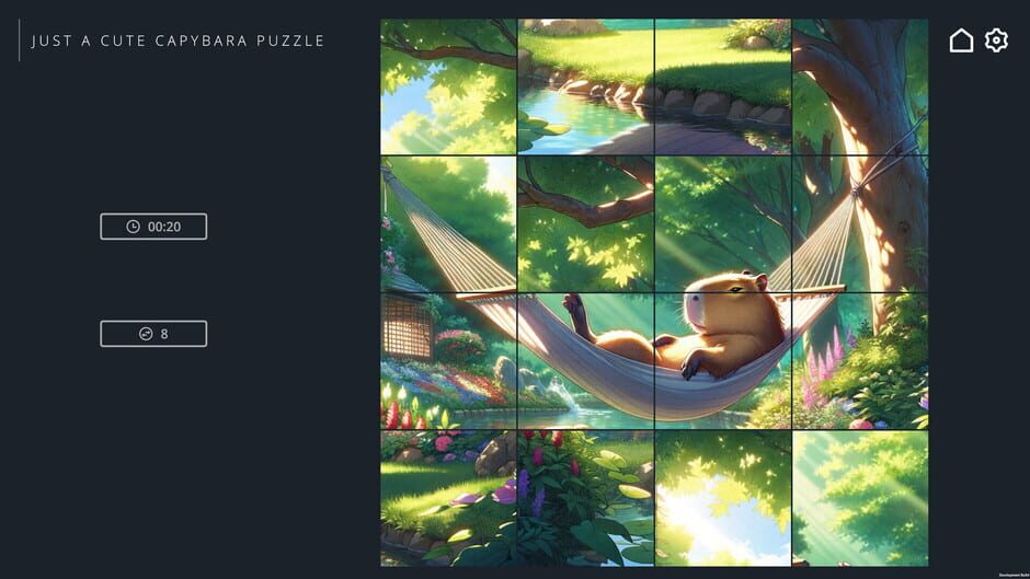 Just a Cute Capybara Puzzle Screenshot