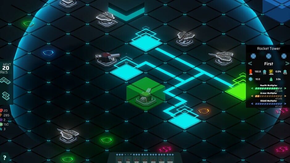 สกรีนช็อตจาก Neon Grid Defenders (รูปที่ 2)