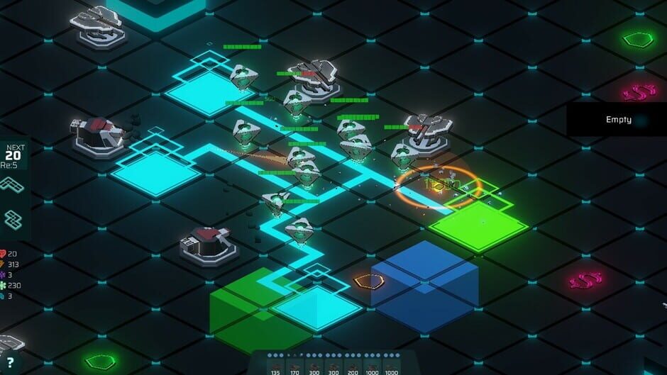 สกรีนช็อตจาก Neon Grid Defenders (รูปที่ 3)