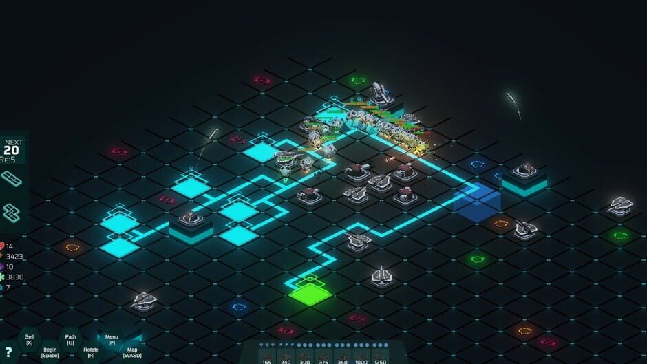 สกรีนช็อตจาก Neon Grid Defenders (รูปที่ 4)