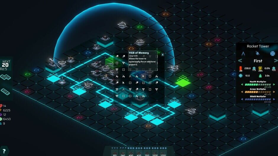 สกรีนช็อตจาก Neon Grid Defenders (รูปที่ 6)