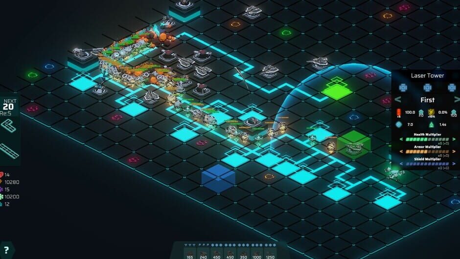 สกรีนช็อตจาก Neon Grid Defenders (รูปที่ 7)