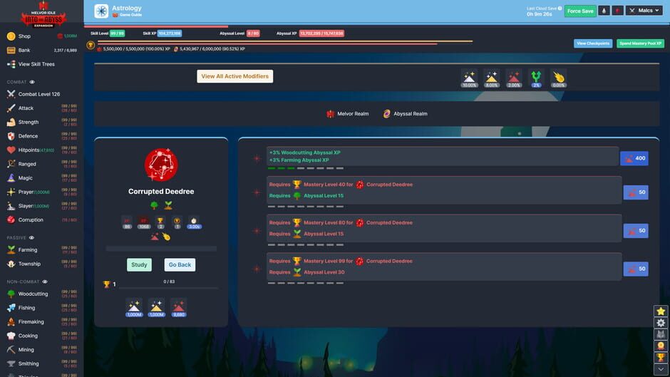 Melvor Idle: Into the Abyss Screenshot