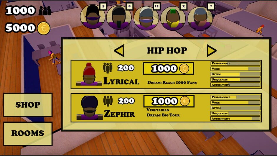 สกรีนช็อตจาก Music Sim Empire (รูปที่ 8)