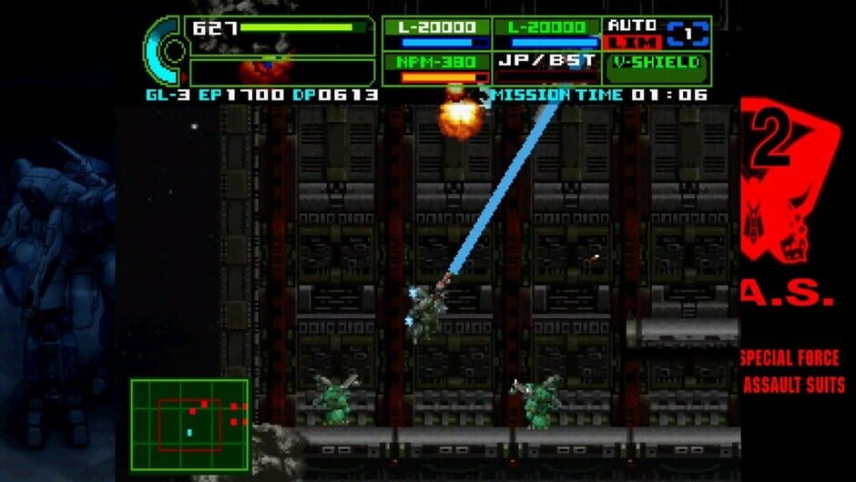 Assault Suit Leynos 2: Saturn Tribute Screenshot