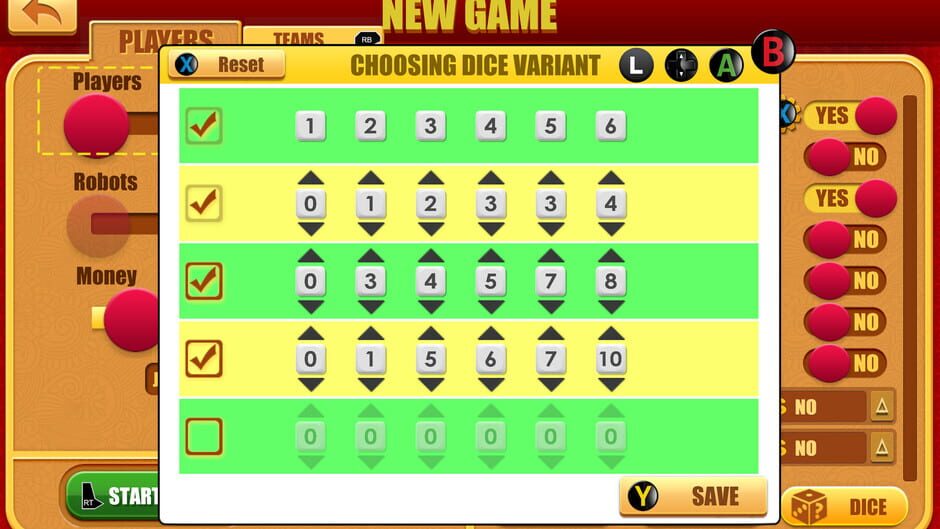 Rento Fortune: Dice Configurator Screenshot