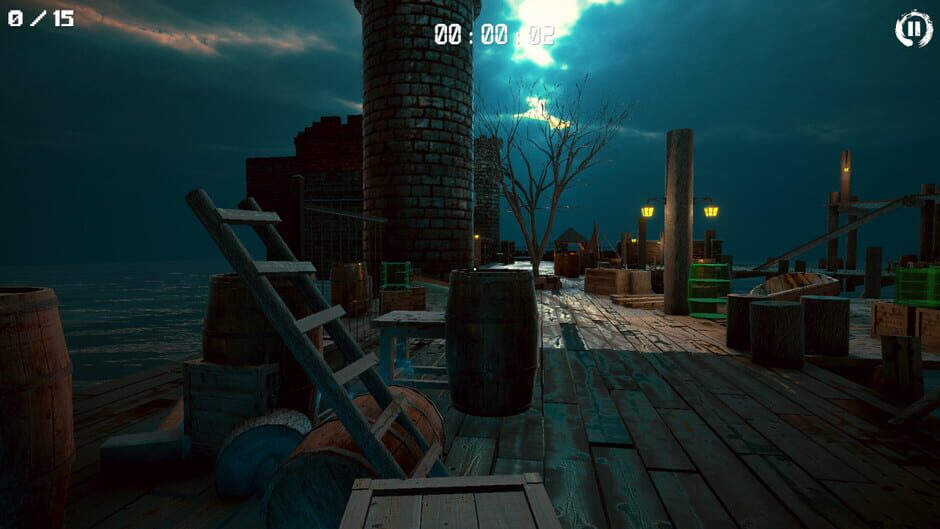 3D Puzzle: Old Sea Port Screenshot