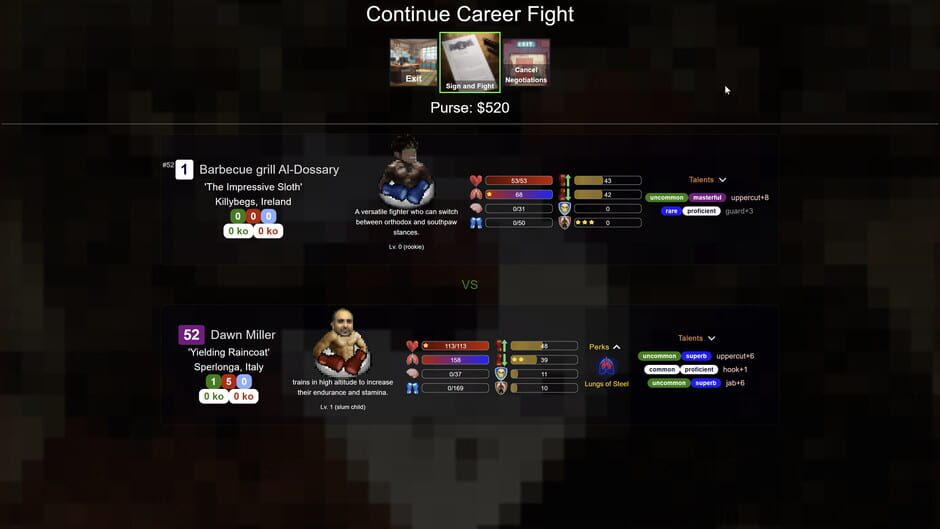 Turn Based Boxing Screenshot