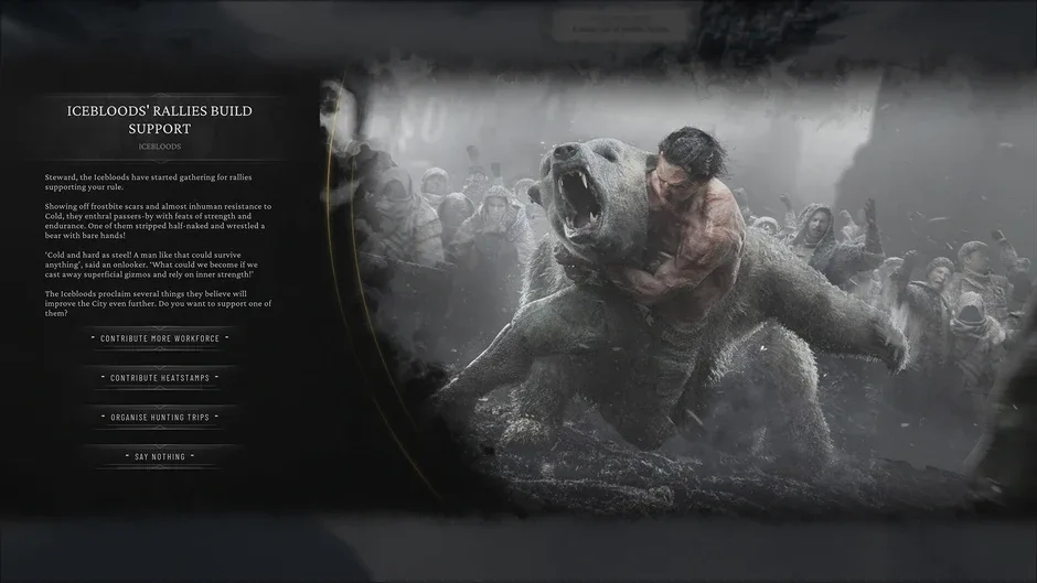 Кадър от Frostpunk 2