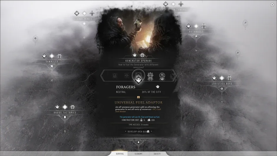 Кадър от Frostpunk 2