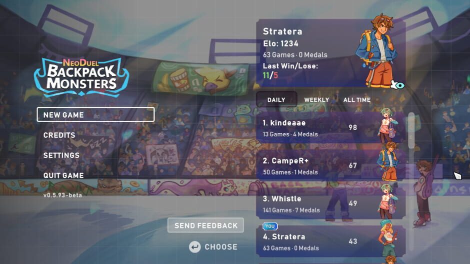 NeoDuel: Backpack Monsters Screenshot