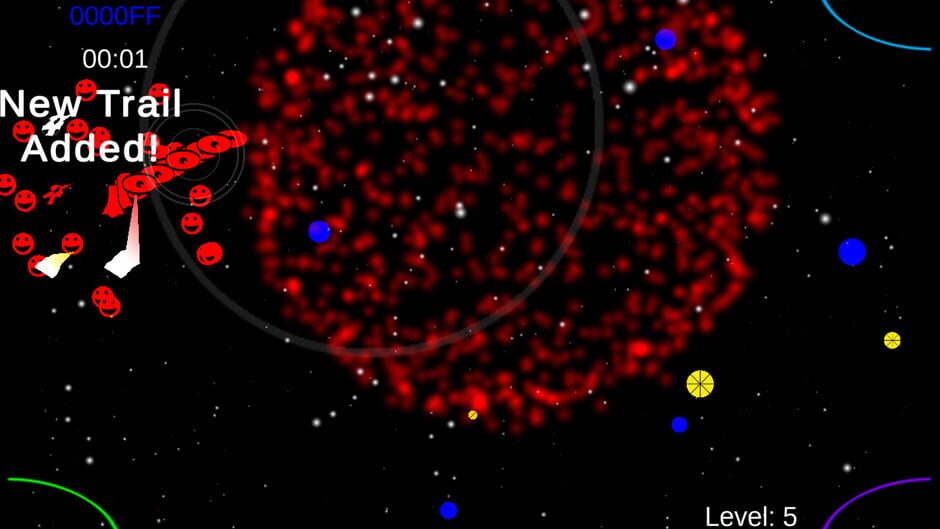 Space Trail Fireworks Screenshot