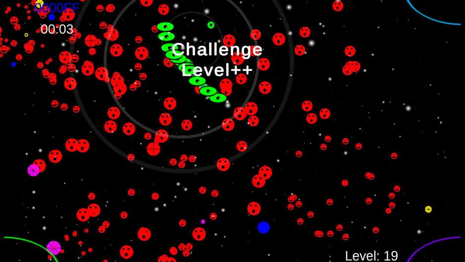 Space Trail Fireworks Screenshot