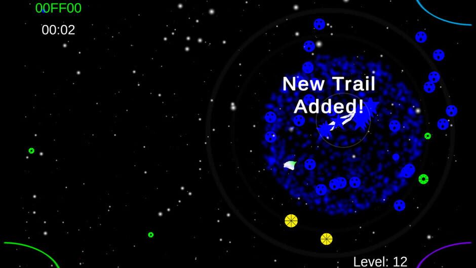 Space Trail Fireworks Screenshot