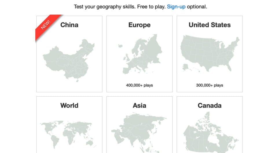 Screenshots Cityquiz.io