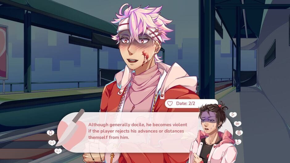 Screenshots Stuck in a Yandere Visual Novel... HELP!!