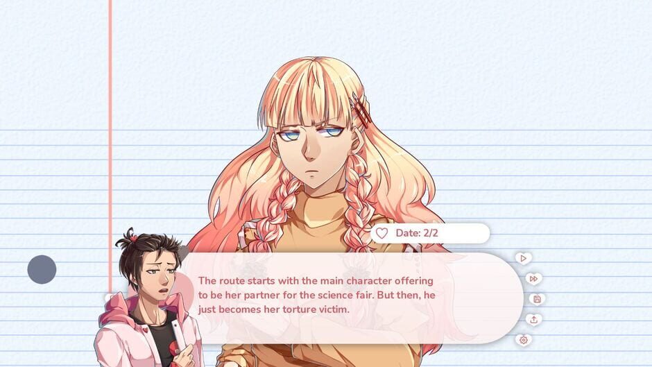 Screenshots Stuck in a Yandere Visual Novel... HELP!!