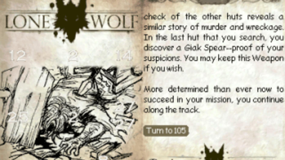 Lone Wolf DS I: Flight From The Dark Screenshot