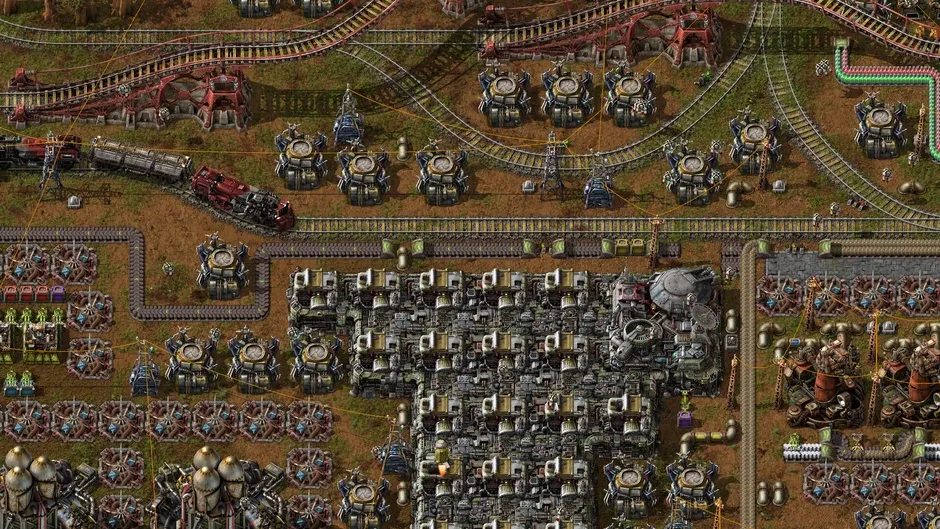 Кадър от Factorio: Space Age