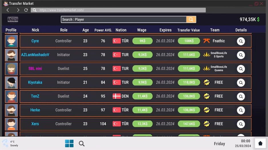 ESports Simulator Screenshot