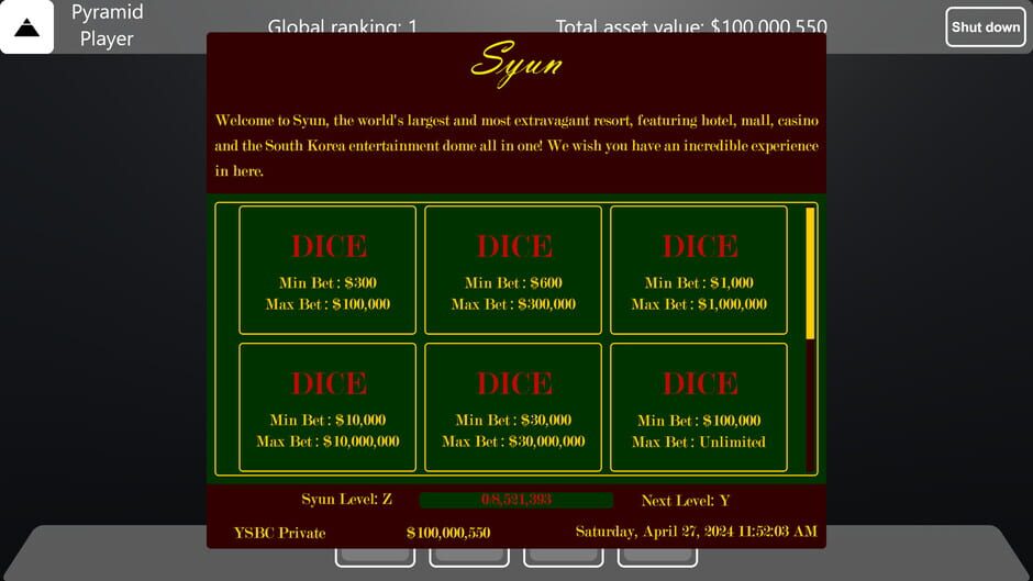 Pyramid Game Screenshot