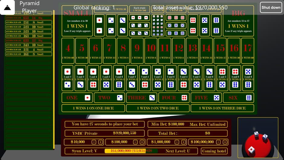 Pyramid Game Screenshot