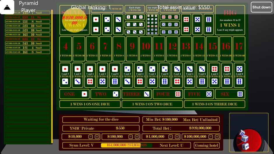 Pyramid Game Screenshot