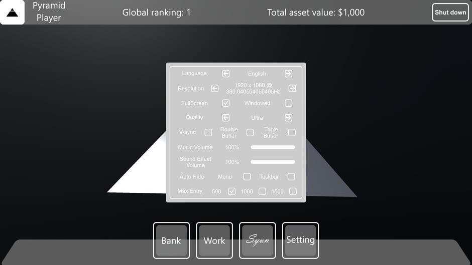 Pyramid Game Screenshot
