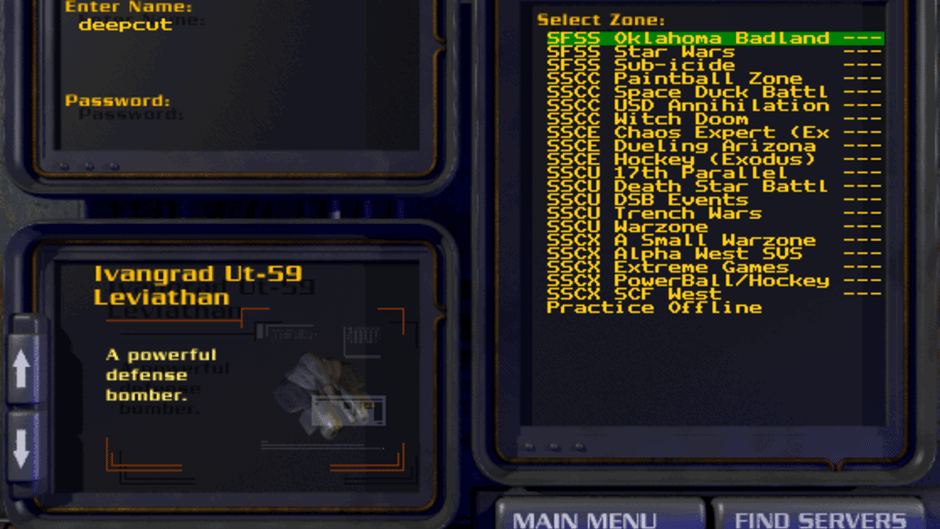 SubSpace Screenshot
