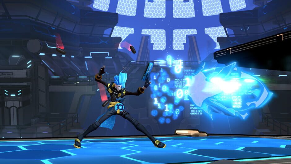สกรีนช็อตจาก Rushdown Revolt: Neon Horizons Raymer (รูปที่ 3)