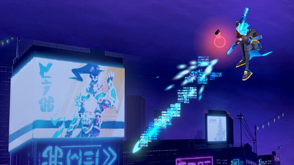 สกรีนช็อตจาก Rushdown Revolt: Neon Horizons Raymer (รูปที่ 4)