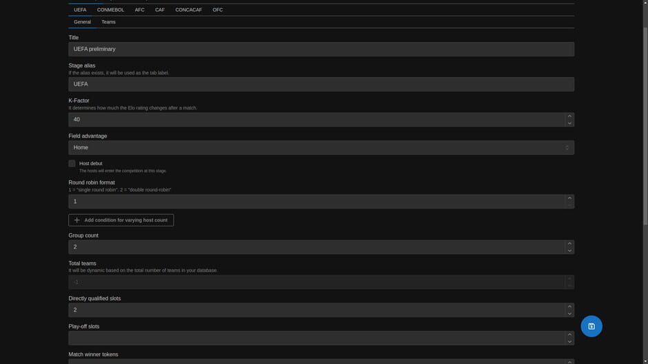 Forever World Cup Simulator Screenshot