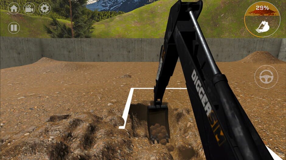 DiggerSim: Excavator Simulator Screenshot