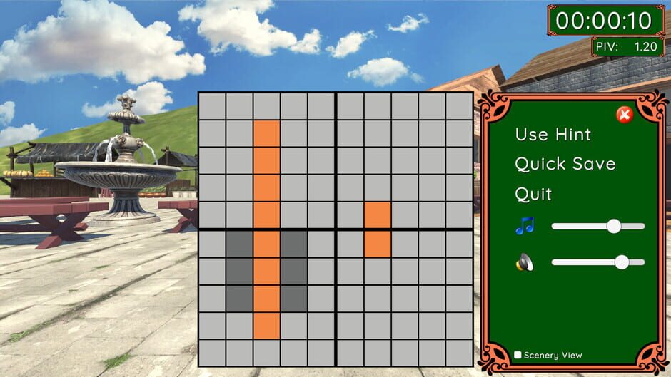 สกรีนช็อตจาก Touhou Picross: Nazrin's Puzzles (รูปที่ 2)