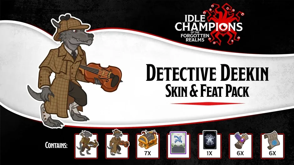 Idle Champions: Detective Deekin Skin & Feat Pack