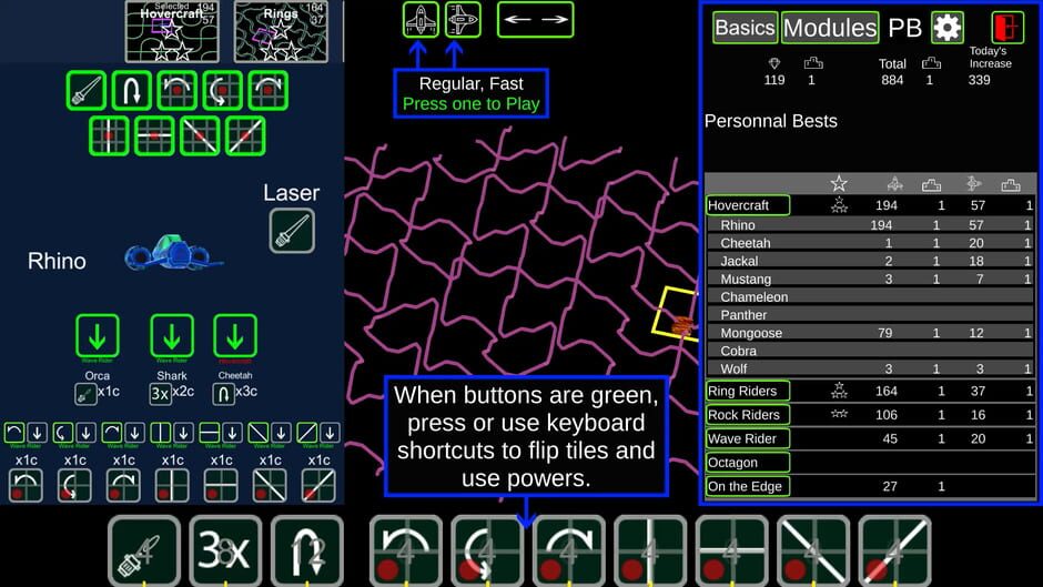 FlipTiles: Warp Lines Screenshot