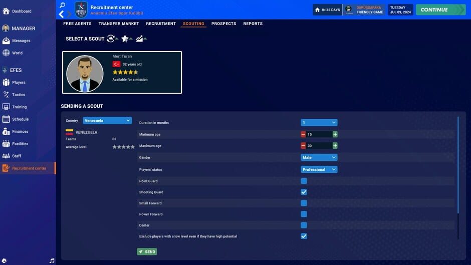 Pro Basketball Manager 2025 Screenshot