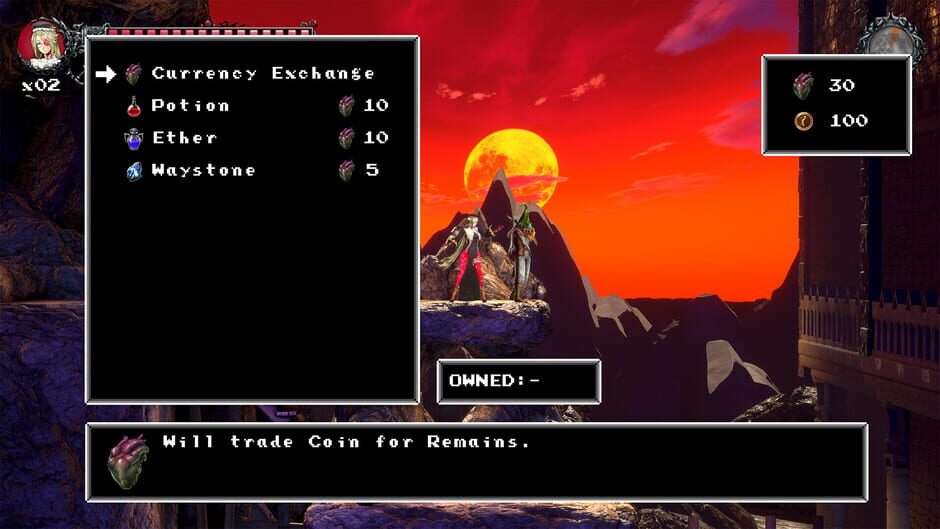 Bloodstained: Ritual of the Night - Classic II: Dominique's Curse Screenshot