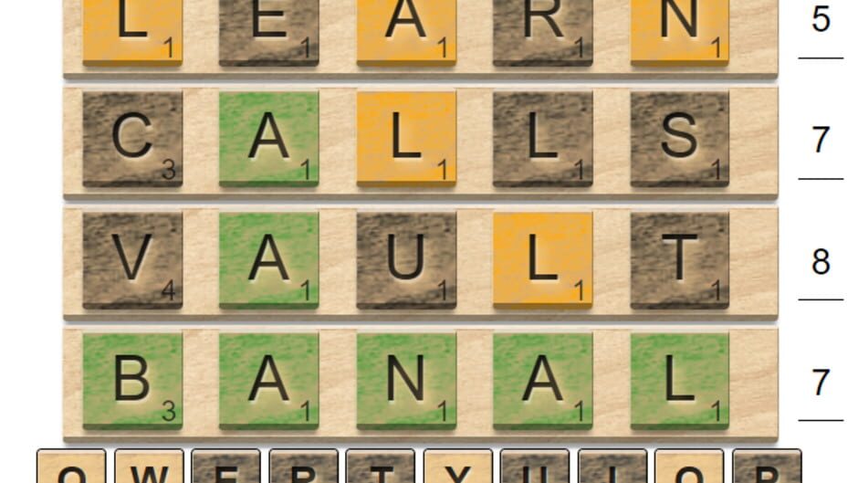 Screenshots ScrabWordle