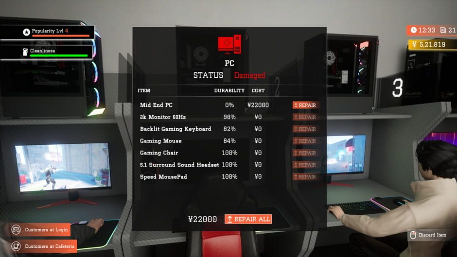 Gaming Cafe Simulator Screenshot