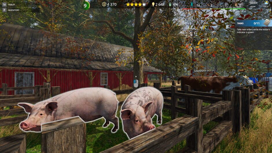 Cafe Owner Simulator: Farm DLC Screenshot