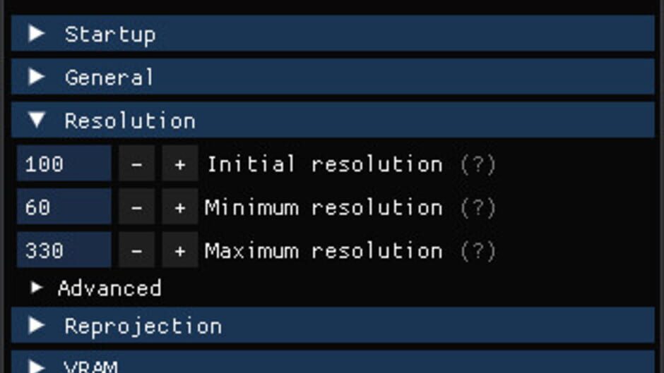 OVR Dynamic Resolution screenshot