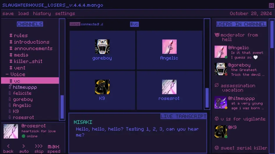 Кадър от Killer Chat: Extended Edition