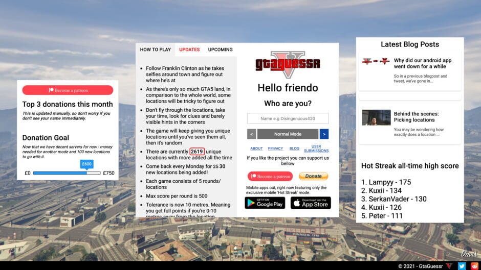 Screenshot GtaGuessr