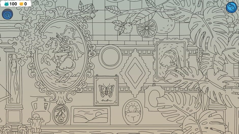 Hidden Capybaras with Orange in the Whimsical Library Screenshot