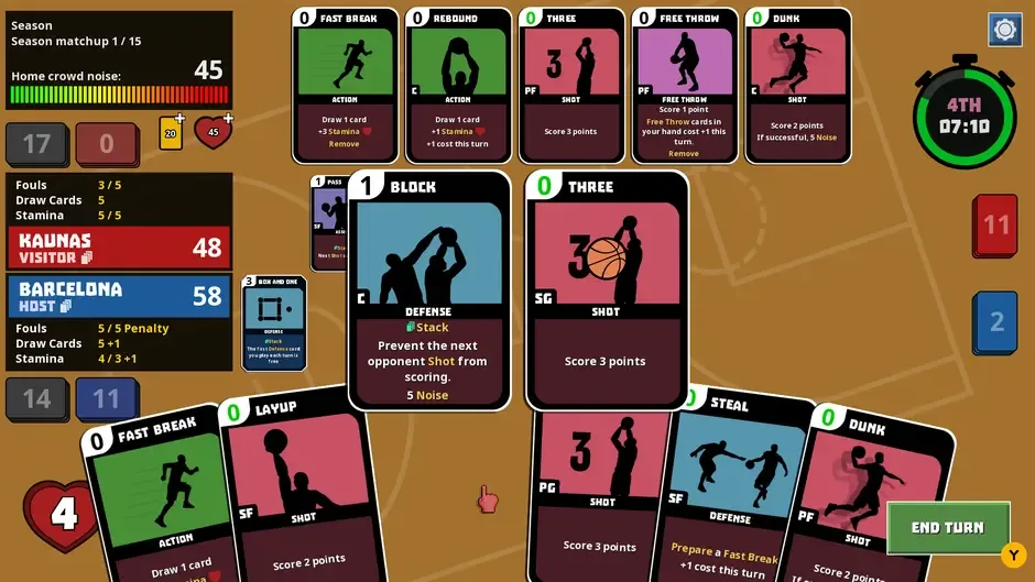 Clutchtime: Basketball Deckbuilder
