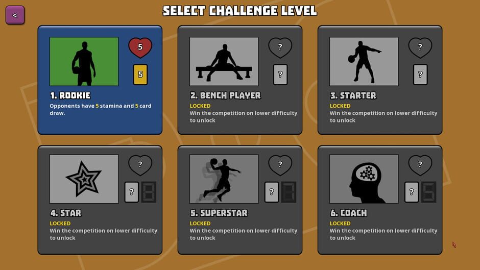 Clutchtime: Basketball Deckbuilder Screenshot