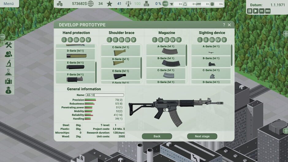 สกรีนช็อตจาก Werner Waffenwerke: Arms Tycoon (รูปที่ 4)